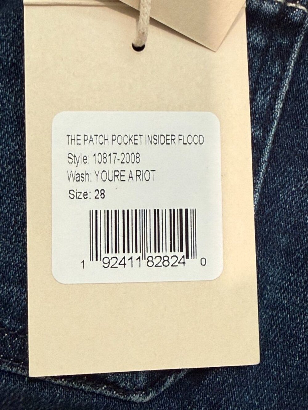 NWT Mother Patch Pocket Insider Flood sz 28 - Picture 8 of 8